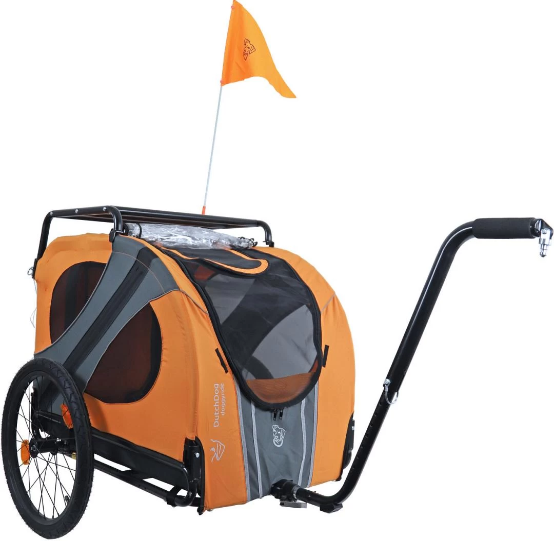 DoggyRide Hondenfietskar Novel 15 Compleet Oranje/Zwart 1 DoggyRide Hondenfietskar Novel 15 Compleet Oranje/Zwart