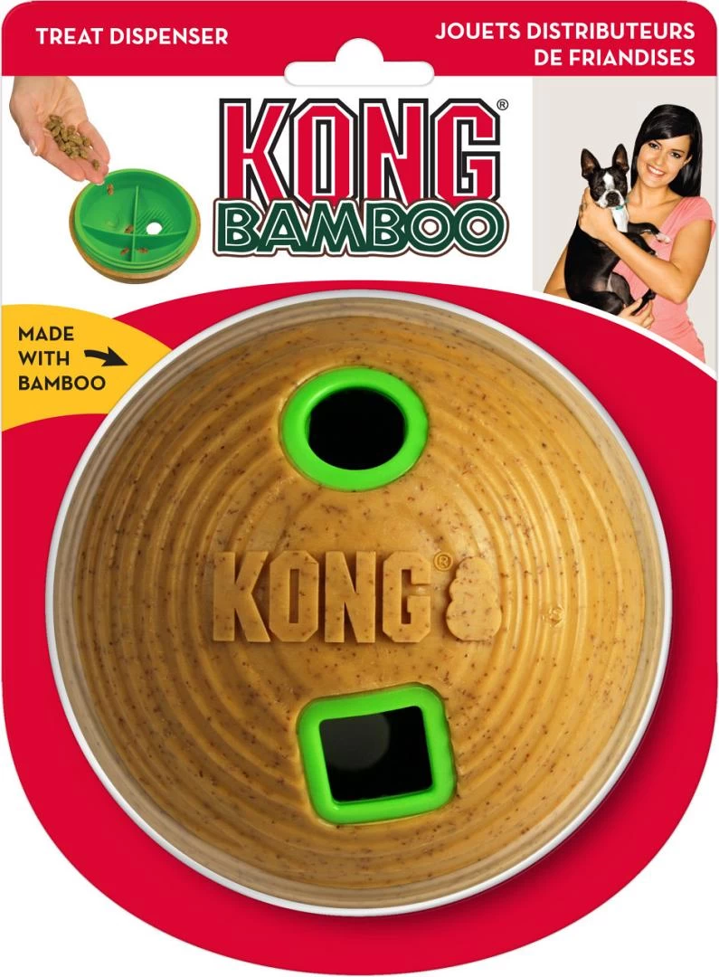 Kong Feeder Ball Bamboo Medium 1 Kong Feeder Ball Bamboo Medium