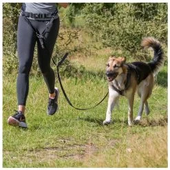 Trixie Hardloopriem Zwart/Grafiet -Huisdier Korting Winkel 12766 2