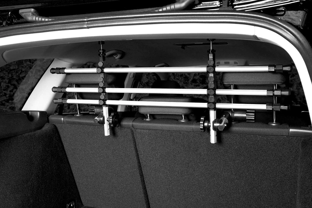 TRIXIE Aluminium Autorek Zilver/zwart 2 TRIXIE Aluminium Autorek Zilver/zwart - Afbeelding 2