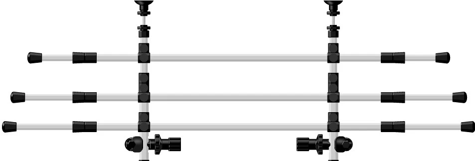 TRIXIE Aluminium Autorek Zilver/zwart 1 TRIXIE Aluminium Autorek Zilver/zwart