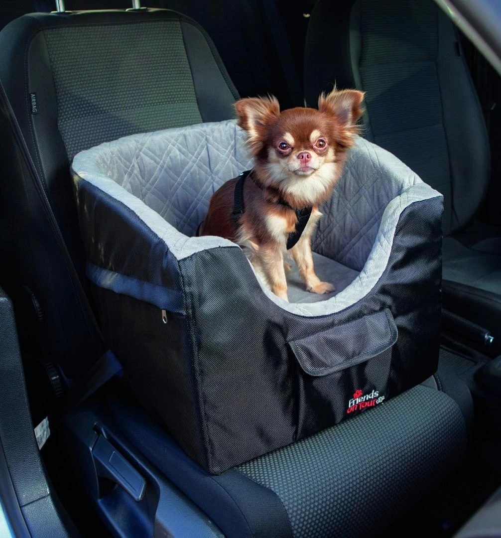 TRIXIE Autozitje Zwart/grijs 2 TRIXIE Autozitje Zwart/grijs - Afbeelding 2