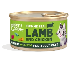 Edgard & Cooper Kattenvoer Lam & Kip Chunks 85 Gr