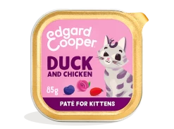Edgard & Cooper Kattenvoer Kitten Eend & Kip Paté 85 Gr