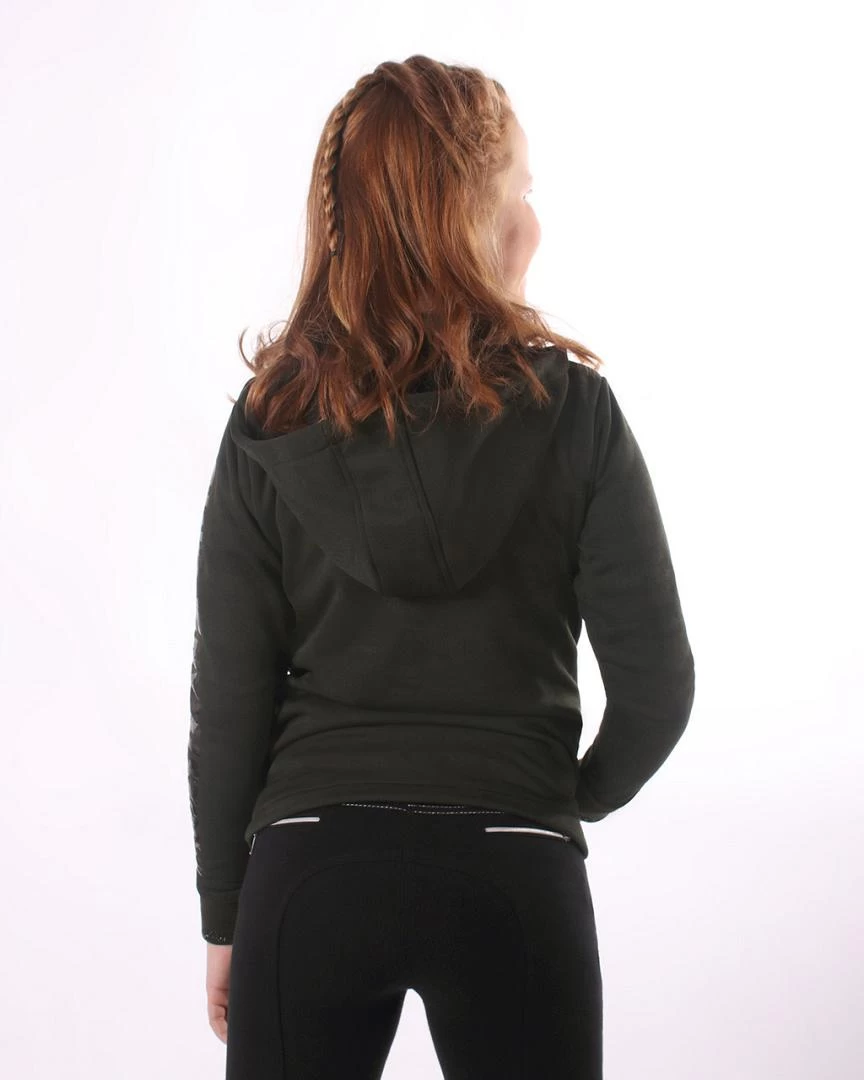 QHP Sweatvest Vieve Junior Deep Forest 2 QHP Sweatvest Vieve Junior Deep Forest - Afbeelding 2