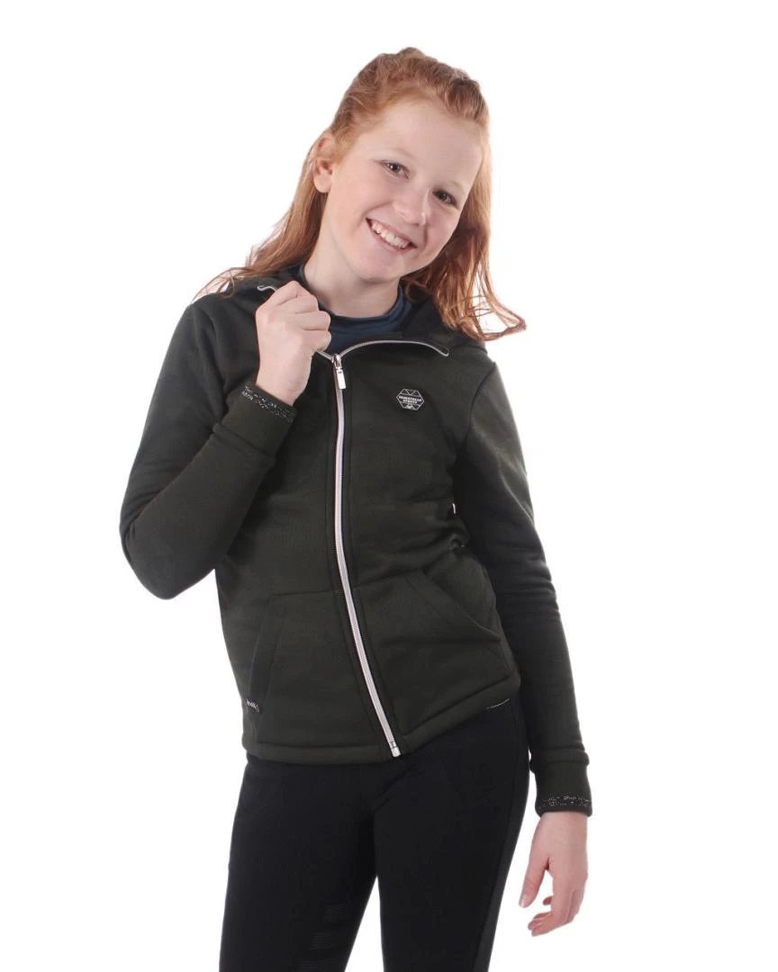 QHP Sweatvest Vieve Junior Deep Forest 1 QHP Sweatvest Vieve Junior Deep Forest