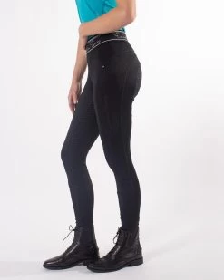 QHP Damesrijbroek Pull-on Jodie Anti-slip Zitvlak Zwart -Huisdier Korting Winkel 8555zw 2