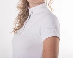 QHP Wedstrijdshirt Riva Dames Wit -Huisdier Korting Winkel 8565wi 2