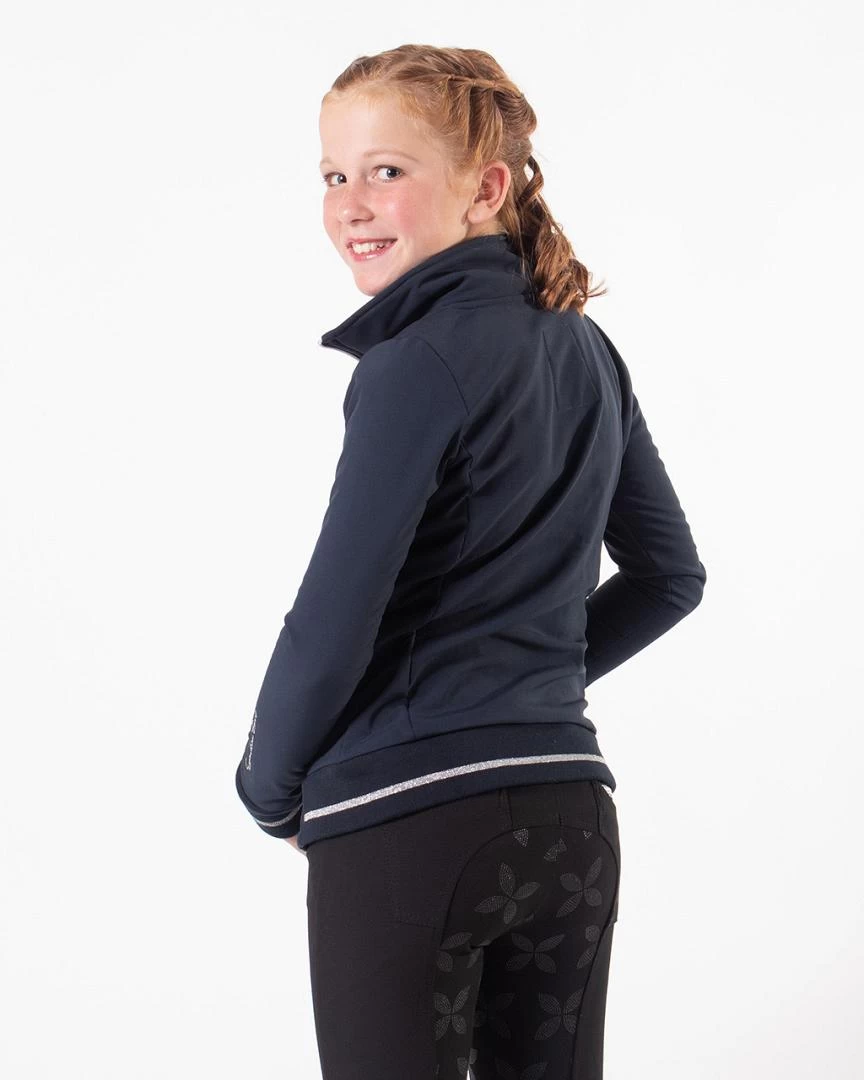 QHP Softshell Jas Lieke Junior Navy 2 QHP Softshell Jas Lieke Junior Navy - Afbeelding 2