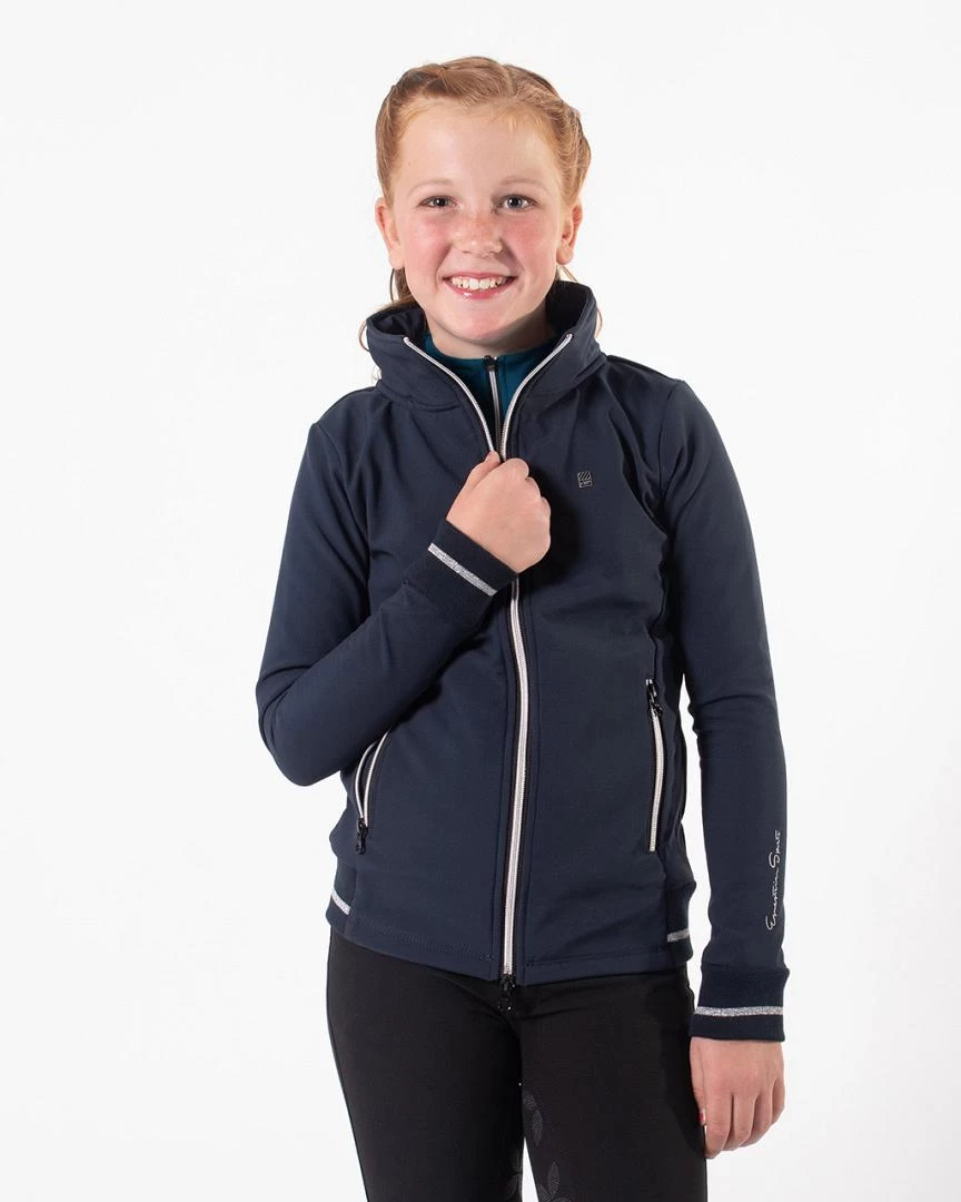 QHP Softshell Jas Lieke Junior Navy 1 QHP Softshell Jas Lieke Junior Navy