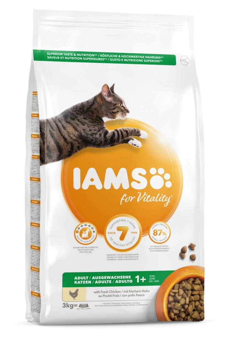 IAMS Kattenvoer Adult Chicken 3 Kg 1 IAMS Kattenvoer Adult Chicken 3 Kg