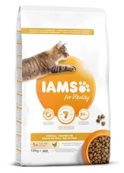 IAMS Kattenvoer Adult Hairball Chicken 10 Kg