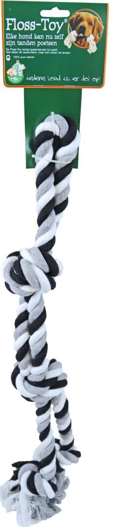 Boon Floss-Toy Halter Large Zwart/wit