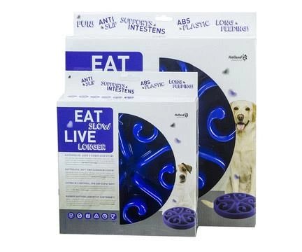 Eat Slow Live Longer Voerbak Original Blue 3 Eat Slow Live Longer Voerbak Original Blue - Afbeelding 3