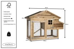 Voldux Kippen- Of Konijnenhok Nova Rechts -Huisdier Korting Winkel Kippenhok Nova rechts 8720094050263 5