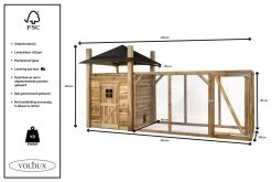 Voldux Kippen- Of Konijnenhok Hooiberg Loes XL -Huisdier Korting Winkel Voldux Kippenhok Hooiberg Loes XL 8720569162361 5