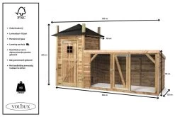 Voldux Kippen- Of Konijnenhok Lotte -Huisdier Korting Winkel Voldux Kippenhok Lotte 8720569162224 5