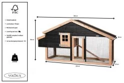 Voldux Kippen- Of Konijnenhok Remco Links -Huisdier Korting Winkel Voldux Kippenhok Remco Links 8720569162118 8