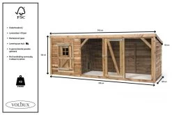 Voldux Kippen- Of Konijnenhok Brit XL -Huisdier Korting Winkel Voldux Kippenren Brit XL 8720569162309 5