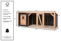 Voldux Kippen- Of Konijnenhok Milan XL -Huisdier Korting Winkel Voldux Kippenren Milan XL 8720569162347 5