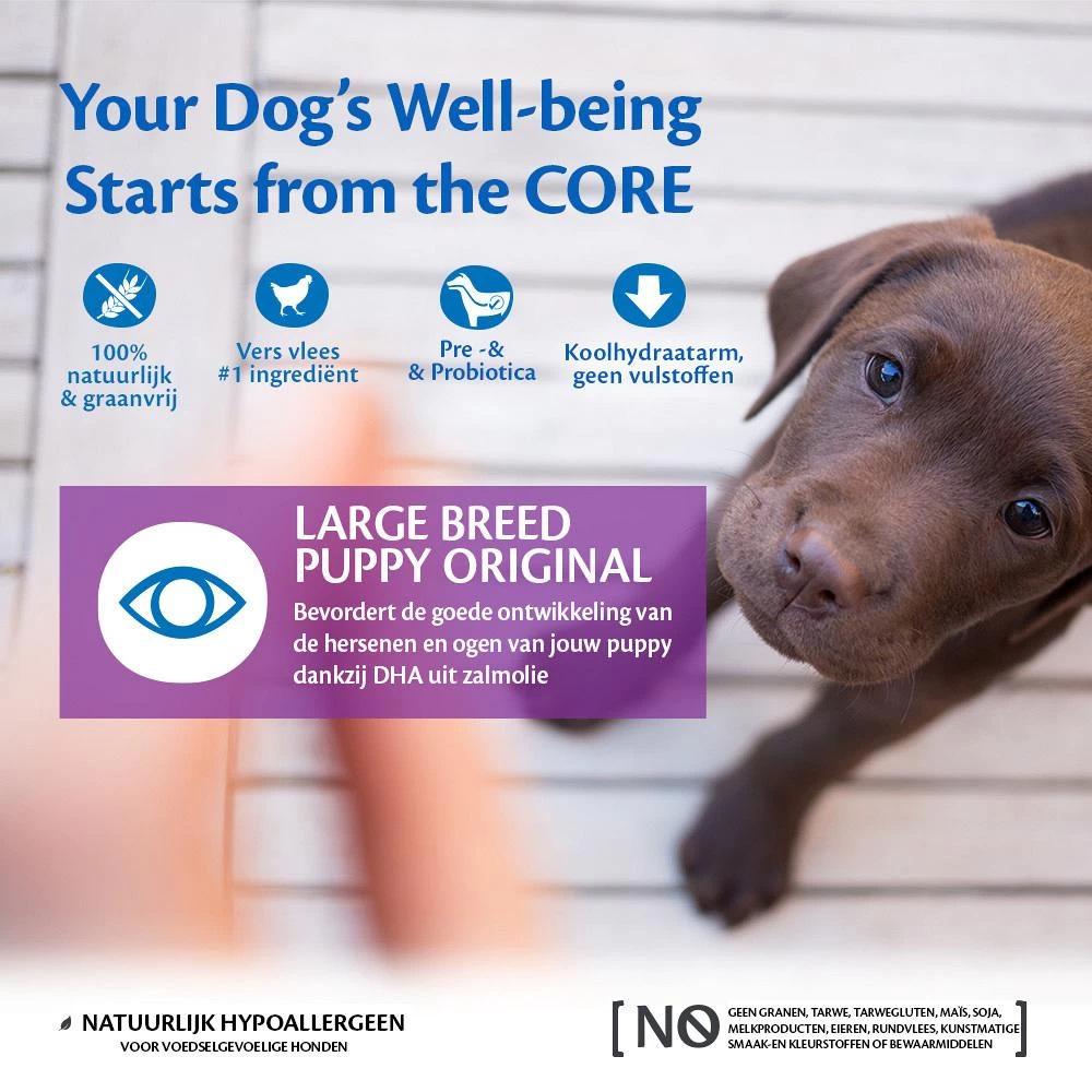 Wellness CORE Hondenvoer Large Breed Puppy 2,75 Kg - Afbeelding 2