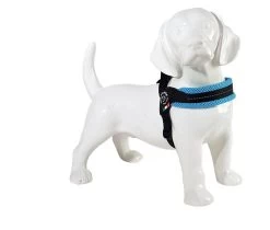 Tre Ponti Hondentuig Mesh Fibbia Reflective Verstelbaar Lichtblauw