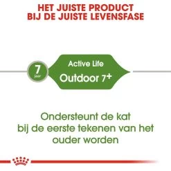 Royal Canin Kattenvoer Outdoor 7+ 4 Kg -Huisdier Korting Winkel royal canin outdoor 7plus volwassen kat buitenkatten vanaf 7 jaar hero image 9